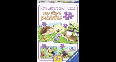 Ravensburger Dieren in de tuin - My First puzzels - 2+4+6+8 stukjes - kinderpuzzel