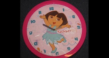 Dora - Klok - Plastic - Roze