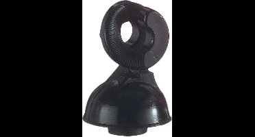 ZoneGuard Isolator Krul - 5 x 3,5 x x 3,5 cm - Voor op ovale paal - Zwart