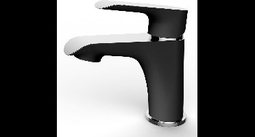 Wiesbaden Tarma Wastafel kraan - Zwart/Chroom