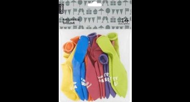 Sorbo Ballonnen - 14 stuks - Diverse kleuren