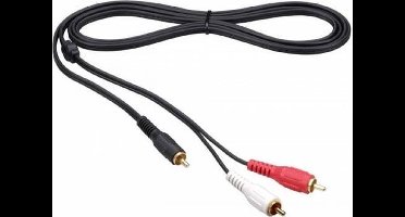 Thomson KBA203G audio kabel 1,5 m RCA 2 x RCA Zwart