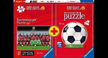 Ravensburger Red Devils 2016 Puzzel 100 stukjes + 3D puzzle 54 stukjes