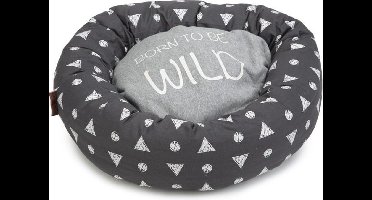 Beeztees Born Wild - Hondenmand - Grijs - 60x60x15 cm