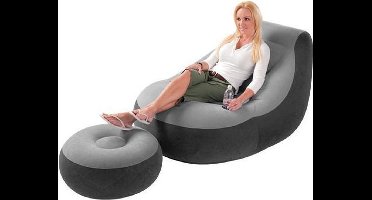 Intex Ultra Lounge stoel met poef (met reparatiesetje)