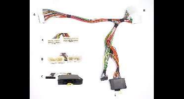 Audio2Car18+14 pins Div. modellen Mitsubishi- Peugeot- Citroën- Honda- Acura met Rockford Fosgate