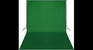 vidaXL - Achtergrondsysteem - 500x300 - cm - groen