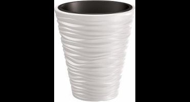 Bloempot Buiten Rond Sand 40cm WIT Prosperplast