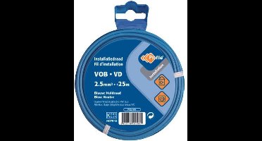 PROFILE installatiedraad VOB (België) VD (Nederland) - 2,5mm² - blauw - 25 meter
