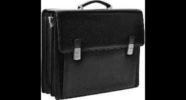 Desq 3623 - Leren Aktetas met laptopcompartiment.