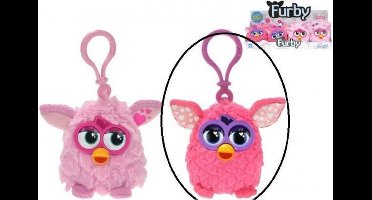 Furby Sleutelhanger donker roze - 8 cm