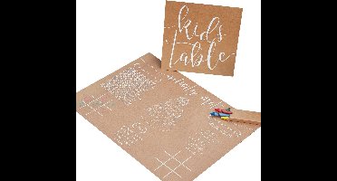 Kleurplaten set incl krijtjes (8 personen)