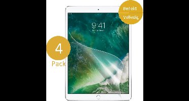Screenprotector geschikt voor iPad 9.7 2018 - Glas PET Folie - 4 Stuks