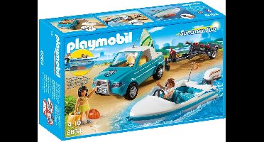 Playmobil Pick-up met speedboot met onderwatermotor - 6864