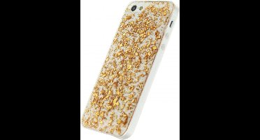 Xccess Glitter TPU Case Apple iPhone 5/5S/SE Clear Gold