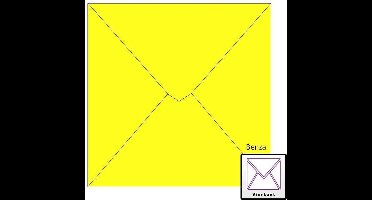 Benza Wenskaart Enveloppen - Vierkant 14 x 14 cm - Geel - 50 stuks