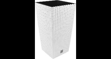 Bloempot Bloembak Rato Square 29x29x55cm WIT Prosperplast