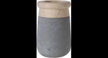 Cosy @ Home Bloempot cement grijs hout