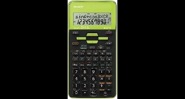 Sharp wetenschappelijke rekenmachine - EL531THGR - zwart/groen - 1x LR44 batterij - SH-EL531THGR