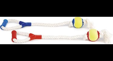 Beeztees Touwtrekker+Tennisbal - Hondenspeelgoed - 60x14x6 cm