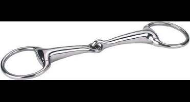 Kerbl Hoofdstel Bit Bustrens enkelgebroken hol - Aluminium - 11,5cm