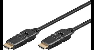 Goobay 1m HDMI HDMI kabel HDMI Type A (Standard) Zwart