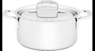 Demeyere 5-Plus RVS Kookpan Met Deksel 16cm - Roestvrij stalen Kookpot 1,5 L - Geschikt Voor Alle Warmtebronnen Inclusief Inductie - Duurzaam - Volledig PFAS- PFOA- en PTFE-vrij