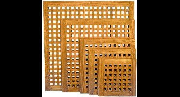 ARC Marine teakhouten Blokrooster 80 x 80 cm
