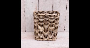 Plantenmanden - Vensterbankmand - Hoog - 38 cm - Rotan - Riet