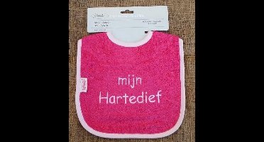 Roze slab met "Mijn hartedief"