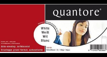 Envelop Quantore Bank C5 162x229mm Zelfklevend Wit 10stuks