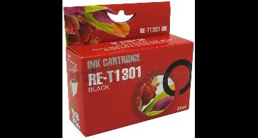 FLWR - Toner / T1301 / Zwart - Geschikt voor Epson