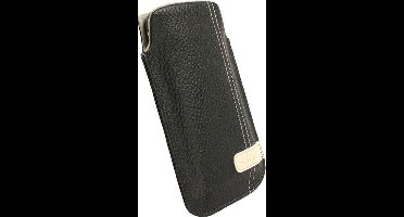 Krusell Gaia Lederen Beschermhoes - L - Zwart