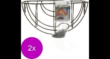 Nature Hanging Basket - Ophangen En Haken - 2 x 35.5x35.5x17.5 cm Groen
