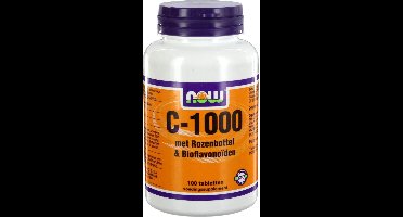 Now C-1000 met Rozenbottel en Bioflavonoïden - 100 Tabletten