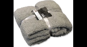 D- Unique Living | Teddy plaid 150x200cm grey