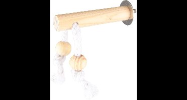 Flamingo Vogel Zitstok Appi - Bruin - 10 cm