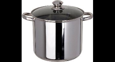 Excellent Houseware 9L - Glazen deksel - Ø 24 cm - Vaatwasserbestendig - RVS