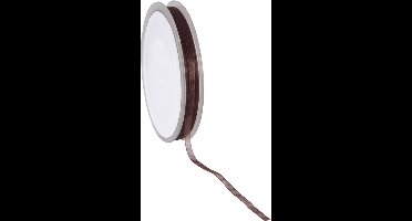 Bruin Organza lint 3 mm / 50 mtr.