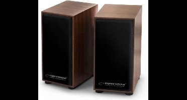 Esperanza Stereo Speakers 2.0 Folk - met houten behuizing