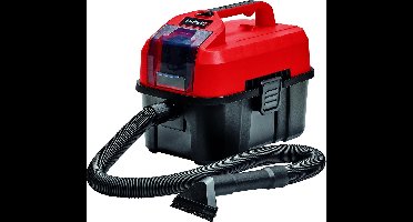 Einhell Accu Nat-/Droogzuiger TE-VC 18/10 Li Solo - Power X-Change - 18 V/Li-Ion - 10 L - 90 mbar - Slanglengte/-diameter: 2.0 m/36 mm - 72 dB - Blaasfunctie - Incl. 6-delige Accessoireset - Excl. accu en lader