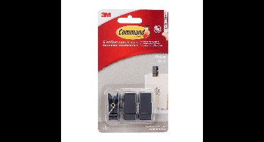 Bevestigingsstrip Command 3 springclips zwart
