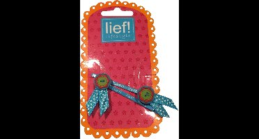 Haarschuifjes / Haarclipjes Knoop Blauw - Lief Lifestyle‎‎