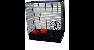 Duvoplus - Kooi - Knaagdier - Kooi Fritz 71x40x79cm Zwart/zwart - 1st