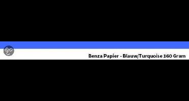 Benza printpapier hobbykarton 160 Gram A4 - Blauw - 50 stuks