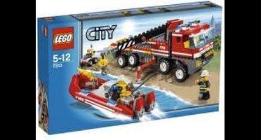 LEGO City Off-road brandweerwagen en brandweerboot - 7213