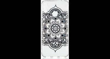 Shop4 - Geschikt voor Huawei Y7 2019 Hoesje - Zachte Back Case Lotus Zwart