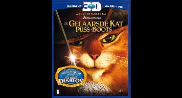 De Gelaarsde Kat 3D (3D+2D Blu-ray+Dvd)