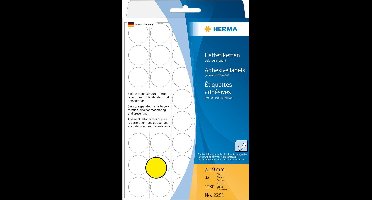 Herma multif.etik. geel rond 19 32 vel 111x170 1280 stuks 2251