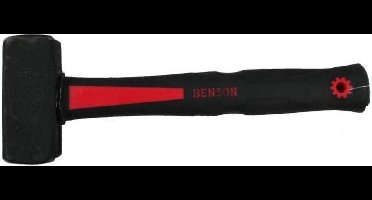 Hofftech Moker - Vuist - Glasvezel antislip steel - Gehard staal - 1 kg - Zwart/rood